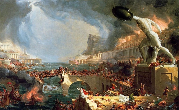 Cole Thomas - The course of empire destruction - 1836