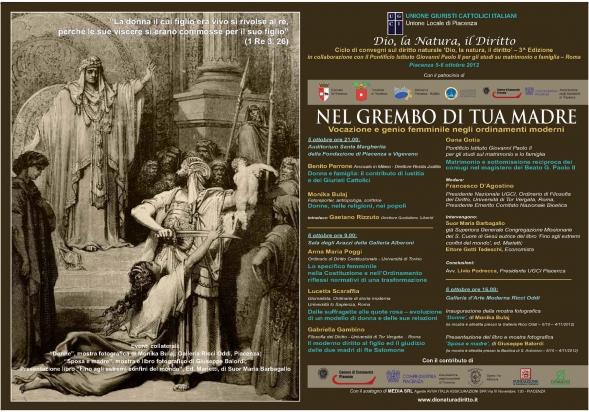 Il programma dell'evento (incisione 