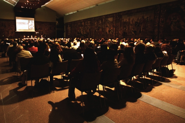 Il pubblico della Sala degli Arazzi